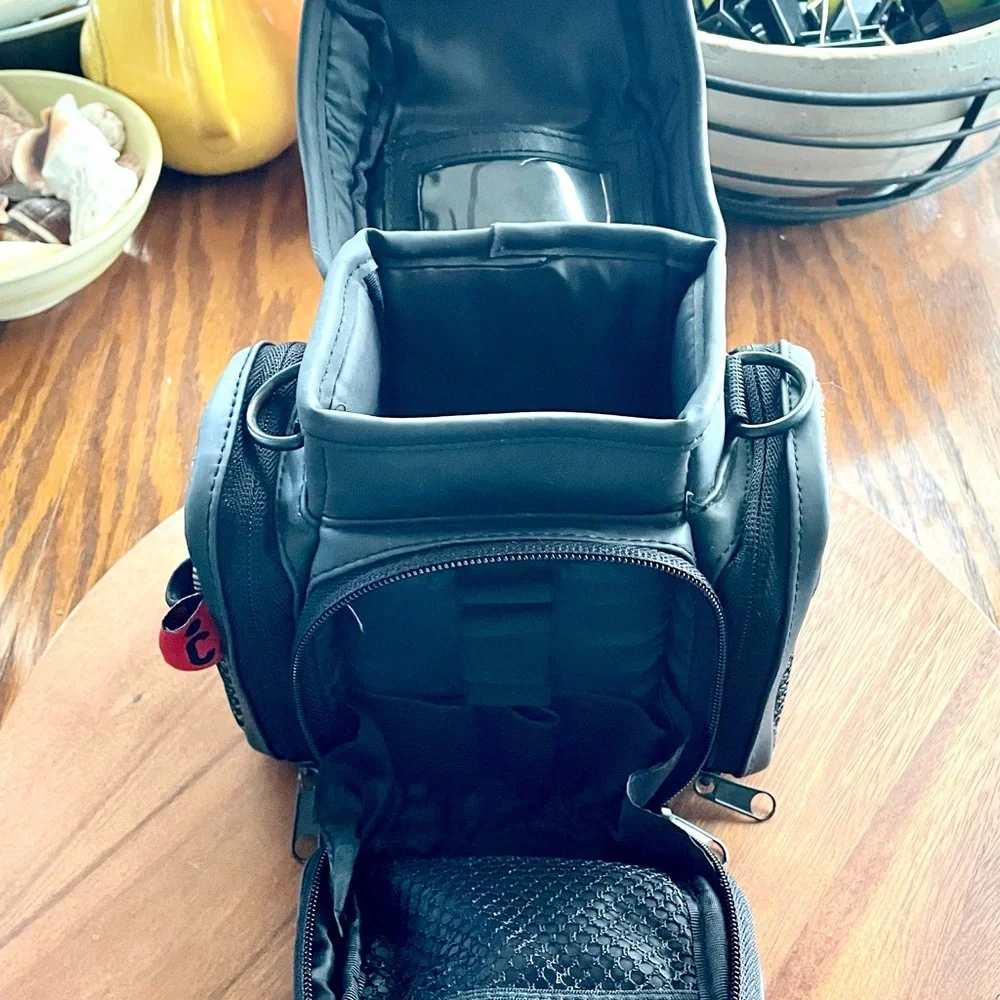 *EUC* Icon Camera Case/Bag w/Multi Compartments & Pockets - Black/Gray - 8” x 8